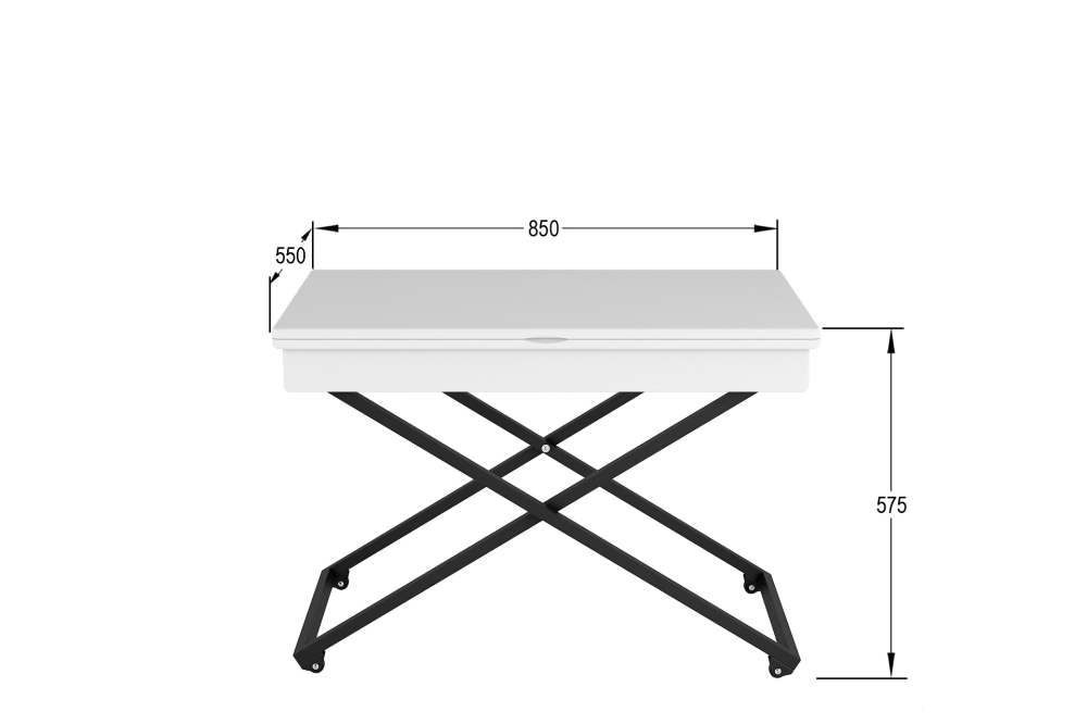 Стол-трансформер «Андрэ» Loft белый