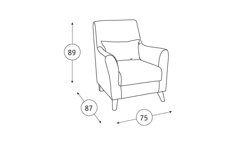 Кресло «Либерти» размеры